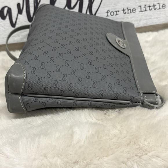 Vintage Gucci Ophidia Micro GG Monogram Gray Leather Crossbody Bag Purse Italy - Picture 7 of 14